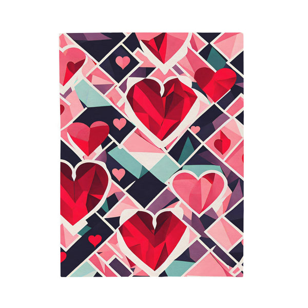 Valentines Day Velveteen Plush Blanket