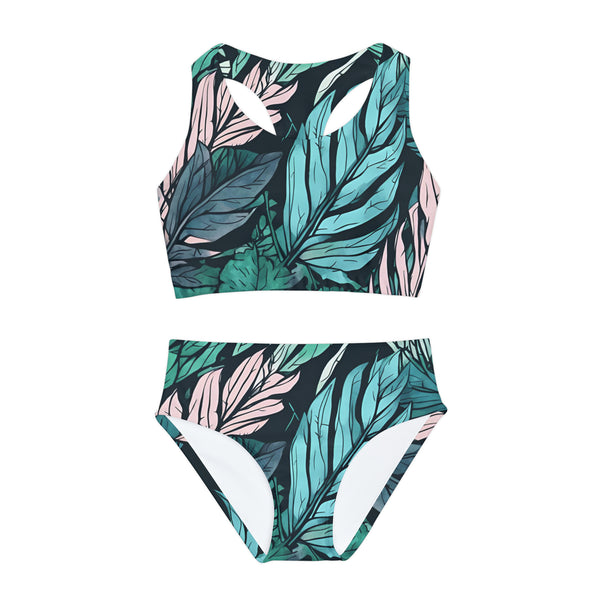 Tropical Vibe Girls Two Piece Swimsuit (AOP)