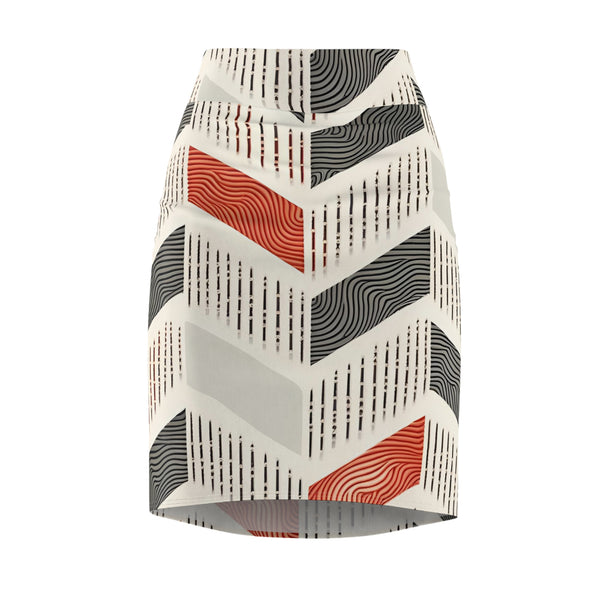 Women's Abstract Art Pencil Skirt