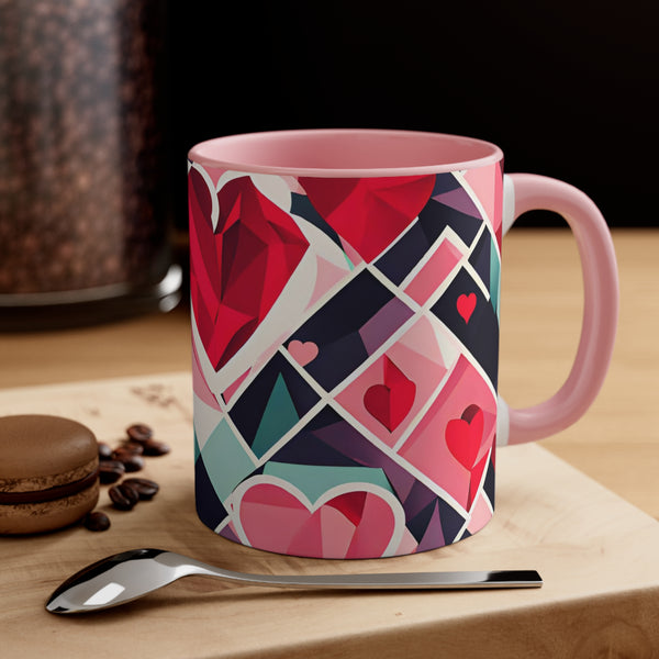 Valentines Day Accent Coffee Mug, 11oz