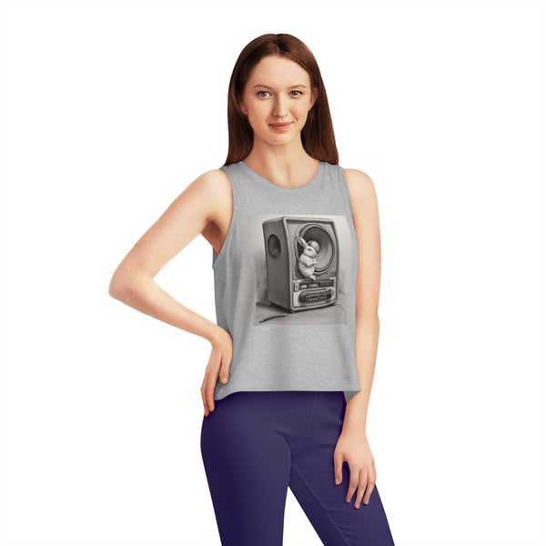 Cute Bunny Organic Cotton Women's Dancer Cropped Tank Top