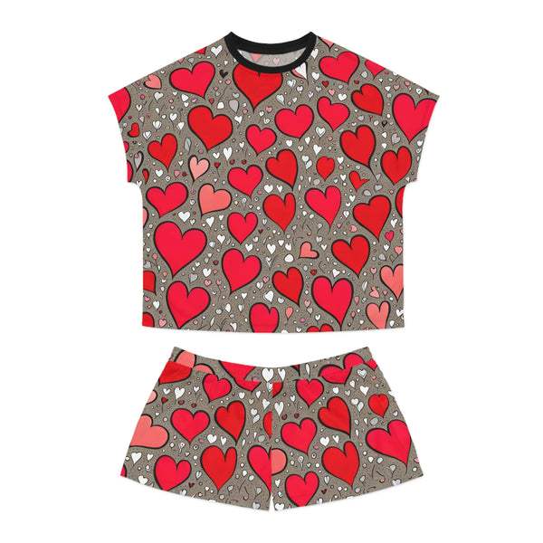 Women's Valentines Short Pajama Set (AOP)