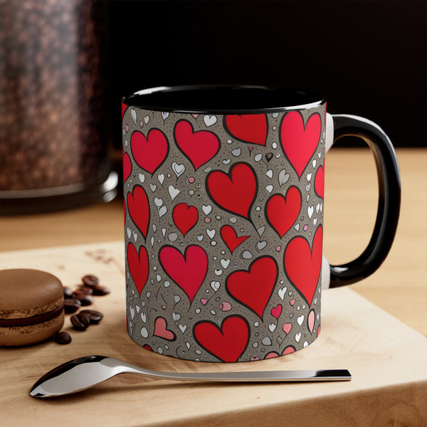 Valentines Day Accent Coffee Mug, 11oz