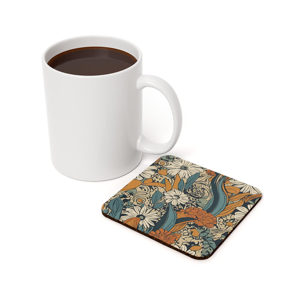 Flower Cork Back Coaster