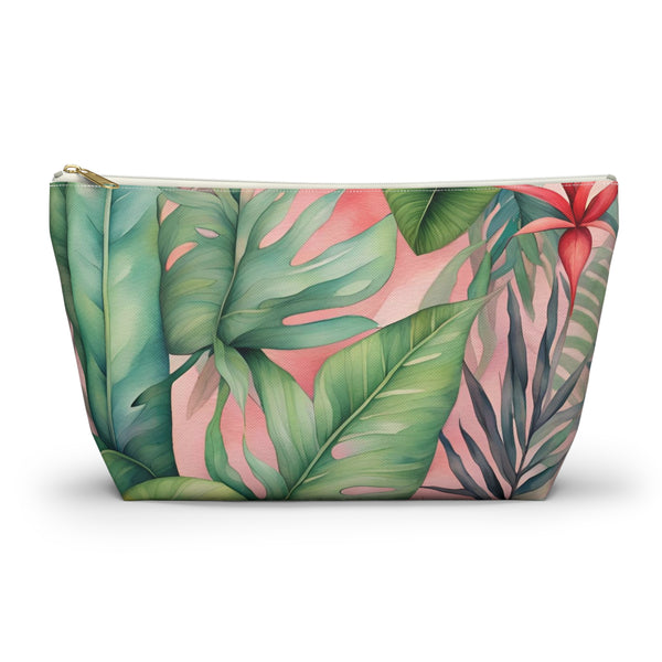 Tropical Flower - Travel Pouch w T-bottom