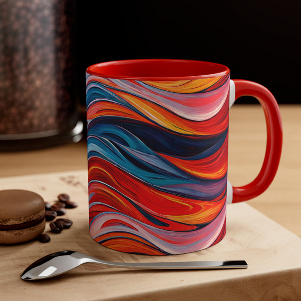 Abstract Art Paint Accent Coffee Mug, 11oz
