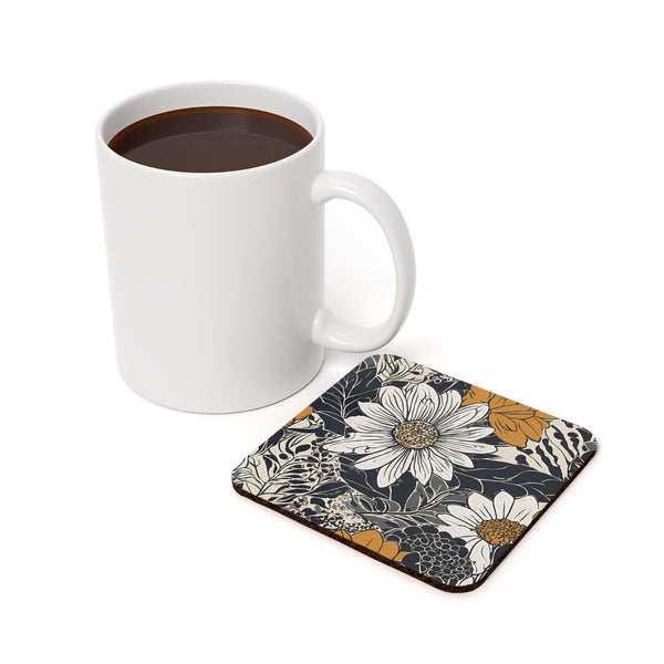 Flower Cork Back Coaster