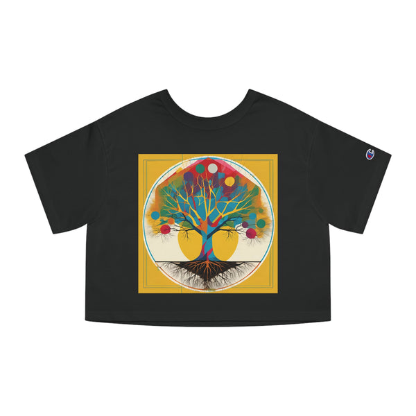 Tree Of Life Champion Women's Heritage Cropped T-Shirt