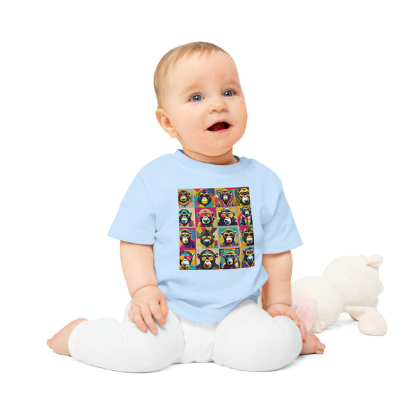 Funky Monkey Organic Cotton Baby T-Shirt