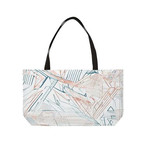 Triangular Geometric Weekender Tote Bag