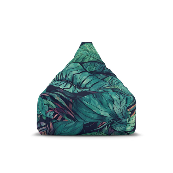 Blue Tropical Bean Bag Chair Cover