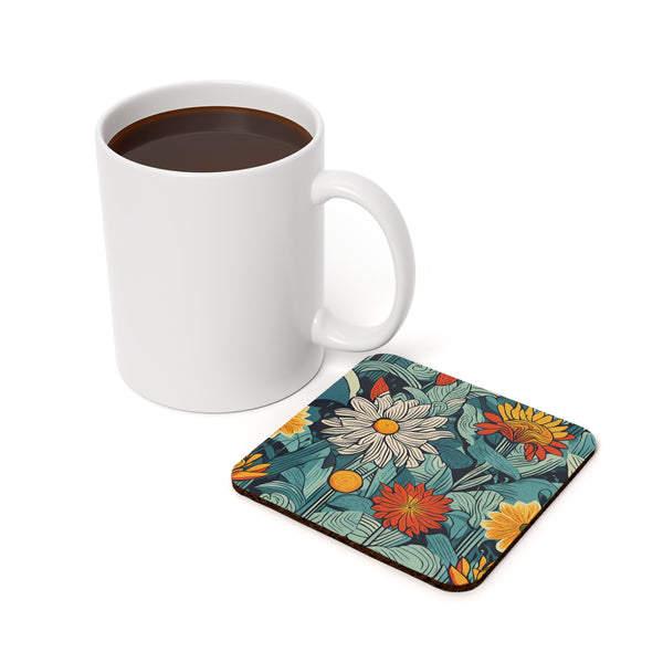 Flower Cork Back Coaster