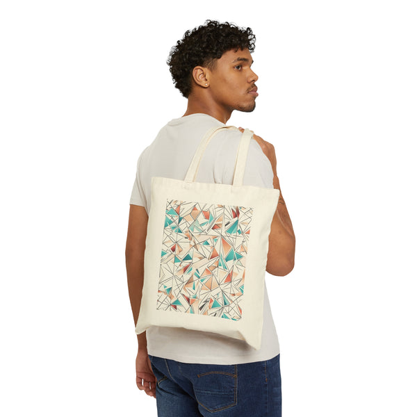 Geometric Canvas Tote Bag