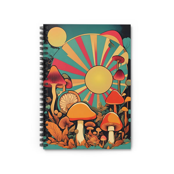 Trippy Hippie Spiral Notebook - Ruled Line