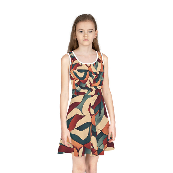 Tropical Vibe Girls' Sleeveless Sundress (AOP)