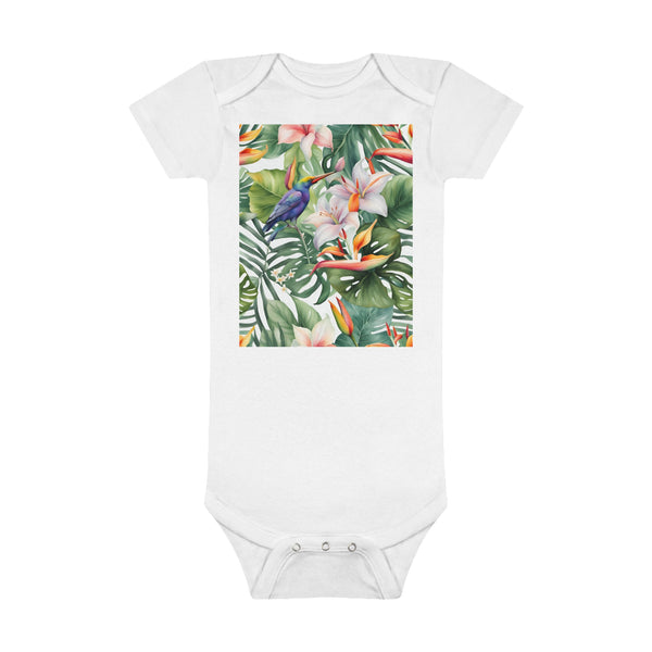 Tropical Vibe Onesie® Organic Baby Bodysuit