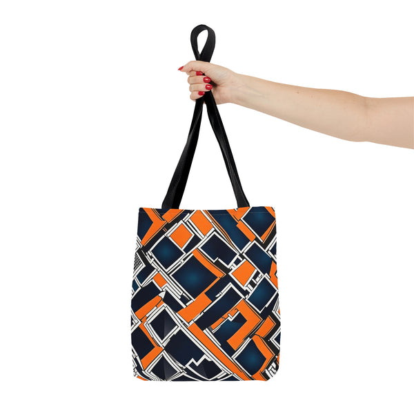 Blue Orange Abstract - Tote Bag