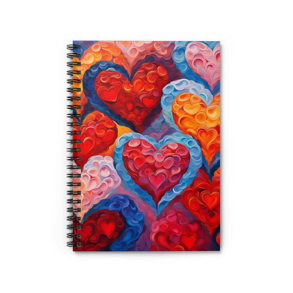 Valentine's Day Spiral Notebook - Ruled Line