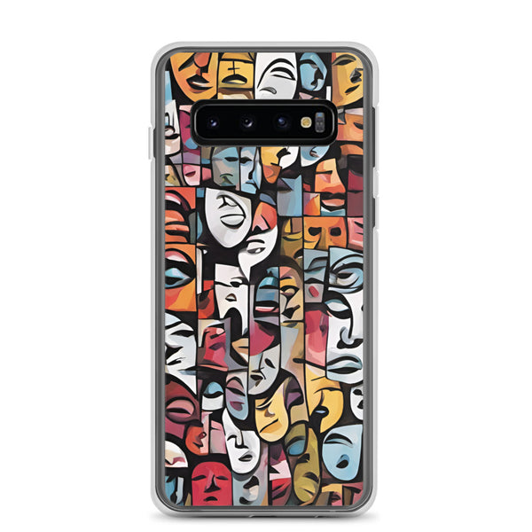 Elevate Your Samsung® Device with our Abstract Art Pattern Clear Case | Shop Now!