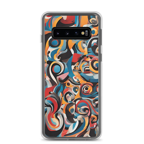 Protect and Personalize Your Samsung Device with Abstract Art Pattern Clear Case | Shop Now!