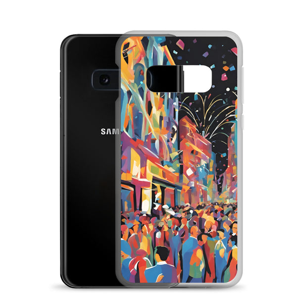 New Year Party Themed Clear Case for Samsung®