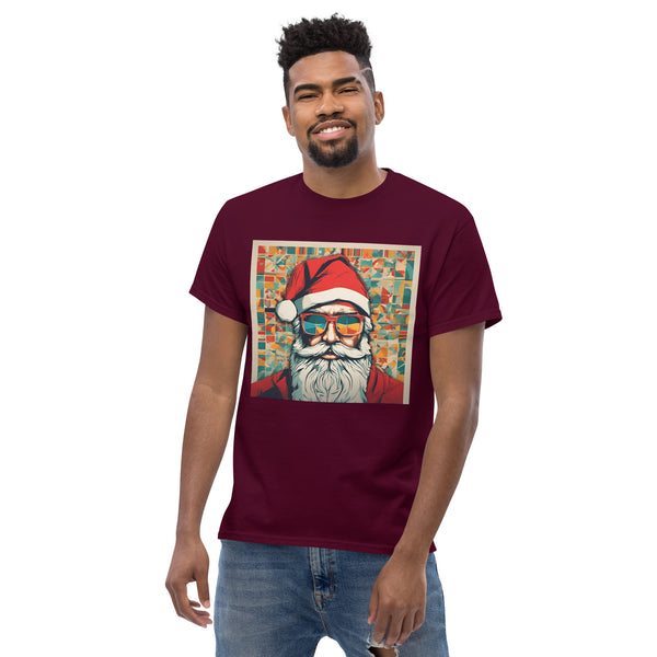 Men's Classic Artsy Christmas Santa Pop Art t-shirt